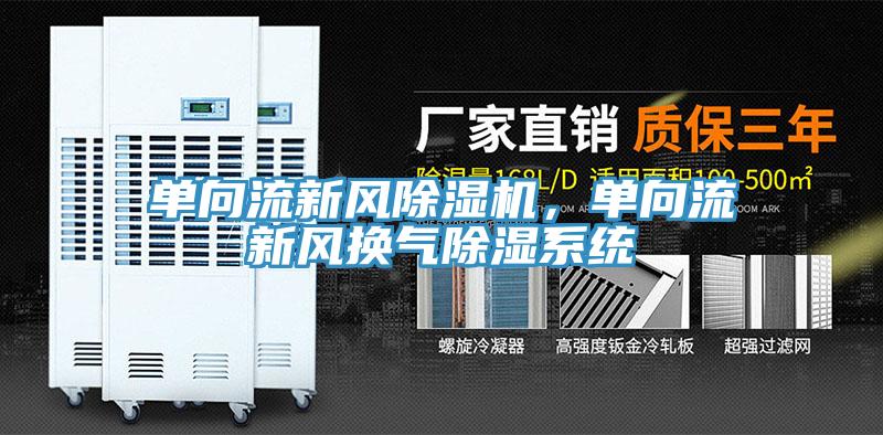 單向流新風除濕機，單向流新風換氣除濕系統