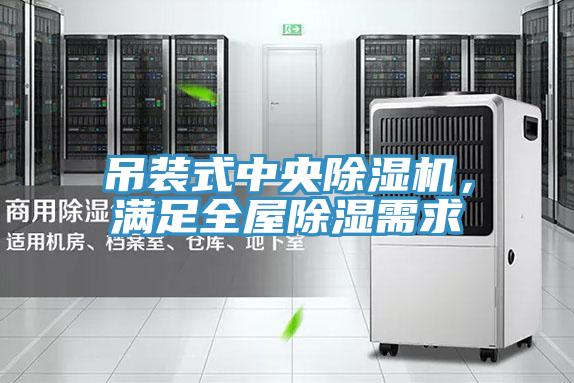 吊裝式中央除濕機，滿足全屋除濕需求
