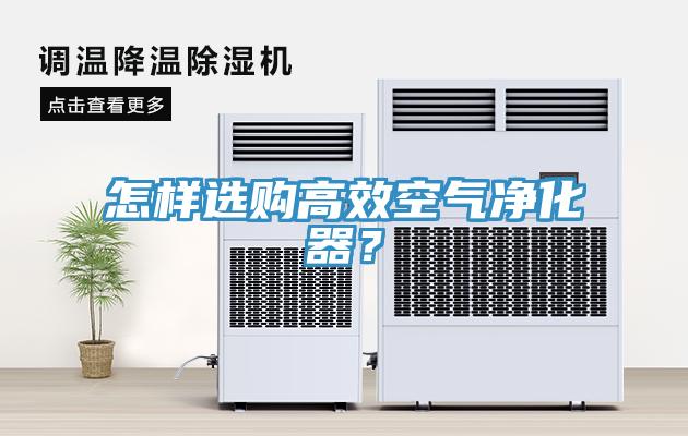 怎樣選購高效空氣凈化器？