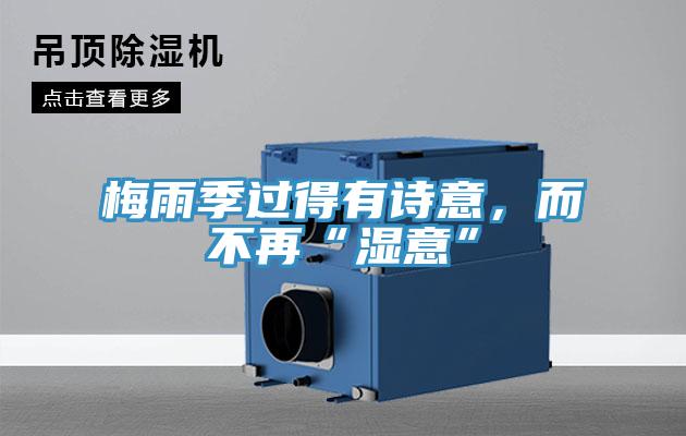 梅雨季過得有詩意，而不再“濕意”
