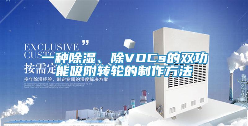 一種除濕、除VOCs的雙功能吸附轉輪的制作方法