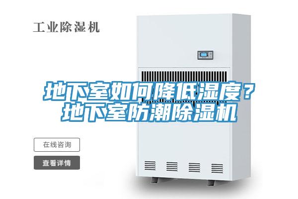 地下室如何降低濕度？地下室防潮除濕機