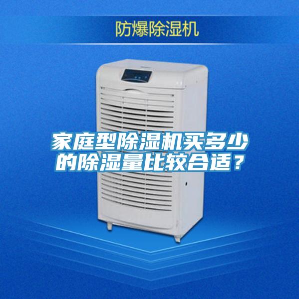 家庭型除濕機買多少的除濕量比較合適？
