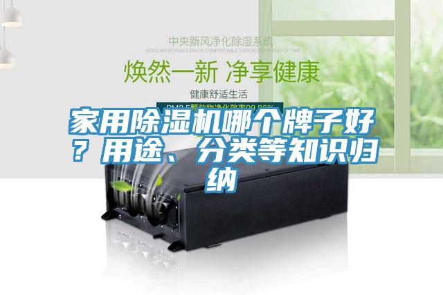 家用除濕機哪個牌子好？用途、分類等知識歸納