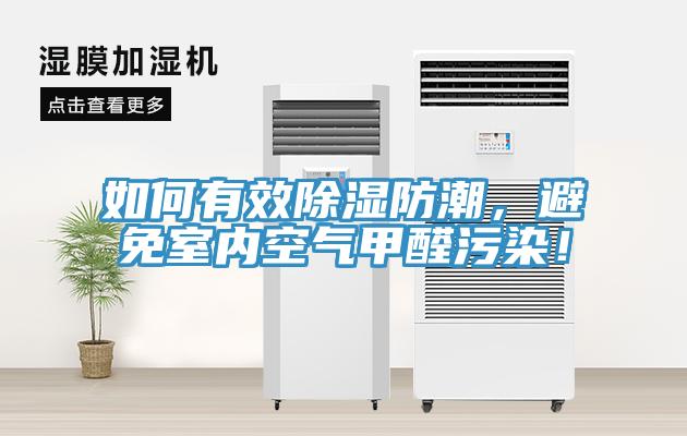 如何有效除濕防潮，避免室內空氣甲醛污染！
