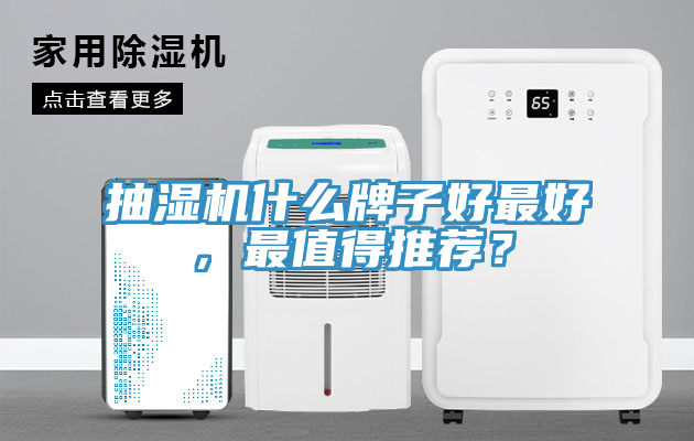 抽濕機什么牌子好最好，最值得推薦？