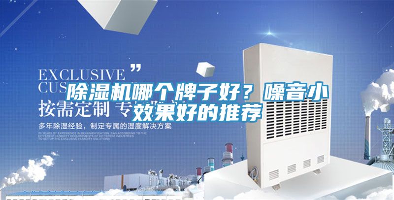 除濕機哪個牌子好？噪音小效果好的推薦