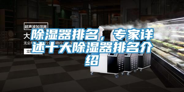 除濕器排名，專家詳述十大除濕器排名介紹