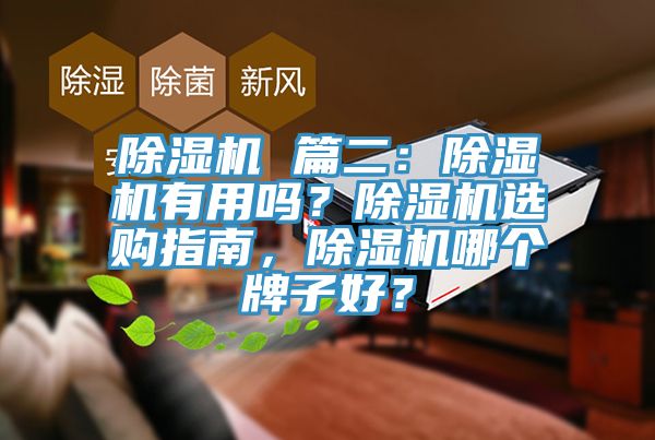 除濕機(jī) 篇二：除濕機(jī)有用嗎？除濕機(jī)選購指南，除濕機(jī)哪個牌子好？
