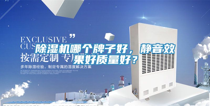 除濕機哪個牌子好，靜音效果好質量好？
