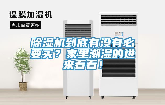 除濕機(jī)到底有沒有必要買？家里潮濕的進(jìn)來看看！